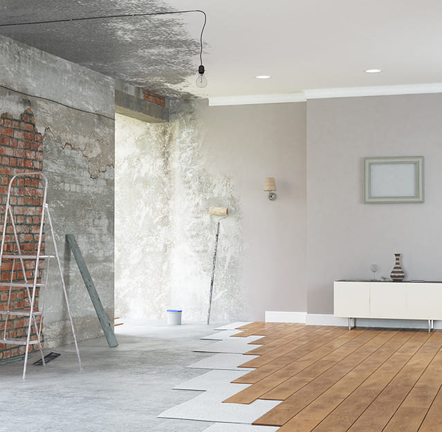 Renovierungsarbeiten Boden, Wand & Decke